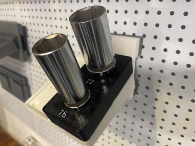 gridfinity bin sparkplug socket holder metric