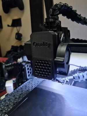 Extruder Mounted Support for 4010 Fans For Stock Ender 3 V3 SE Hotend