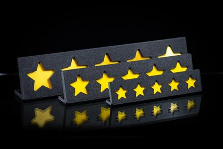 Star Rating Display with Removable Plates