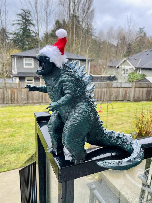 Godzilla Christmas Tree Topper