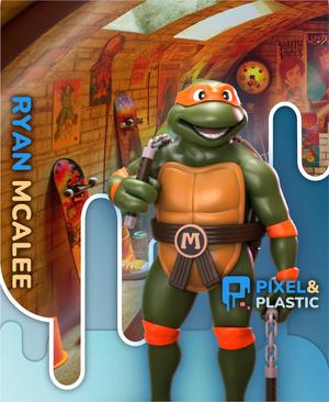 Michelangelo - TMNT 3D Printable Michelangelo - Teenage Mutant Ninja Turtles (80s-90s Cartoons)
