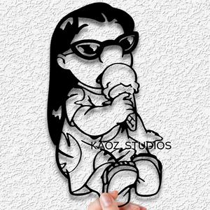 Lilo and Stitch wall art Icecream wall decor disney fanart decoration