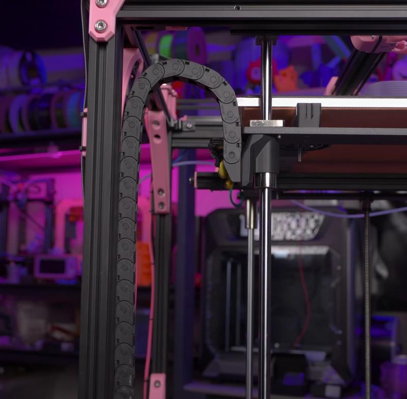 Ender 5 Plus Z Cable Chain Mod - Manage your Bed wires on the Z-Axis!
