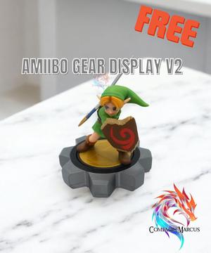 Amiibo Gear Display V2 / No supports / 3mf included