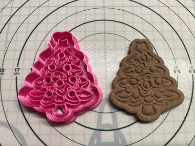Christmas tree 2 cookie cutter