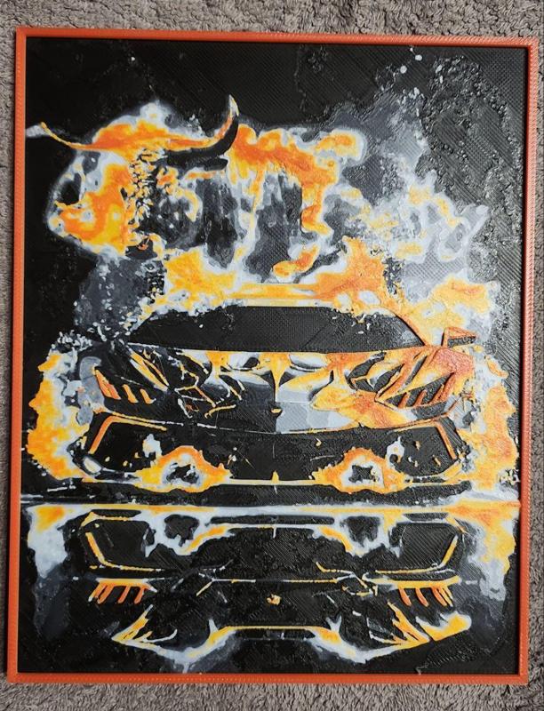 Lamborghini Aventador - HueForge