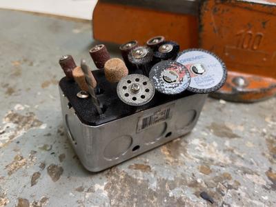 Dremel Holder using the Iberville BC2020 Utility Box)