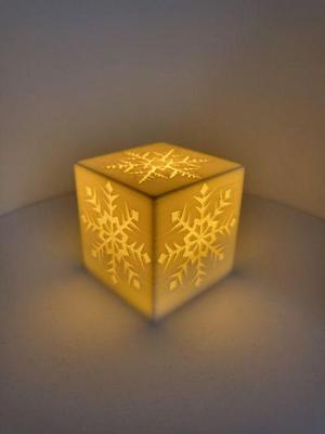 Christmas light box - snowflake - vánoční box - dekorace / vločka