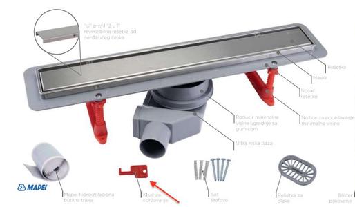 Key for lifting shower drain cover