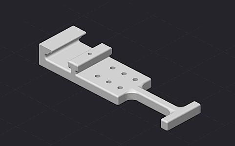 Festool workbench MFT 19 rack mount power strip bracket with cord wrap