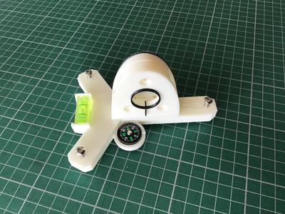 Improved Heliochronometer Sundial Base Design with Integrated Bubble Levels and Magnetic Compass