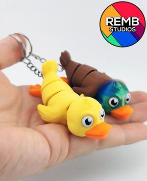 Cute Flexi Duck | Print-in-place | No Support