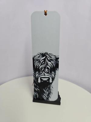 Highland Cow 3D Printed Bookmark – Hue Forge Multi-Color Design
