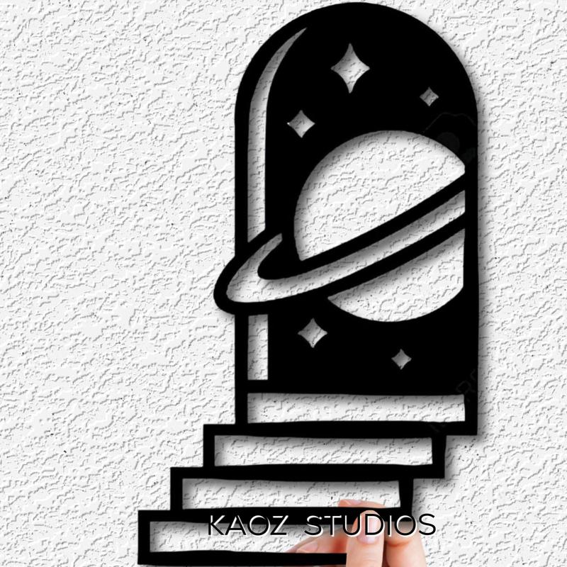 saturn wall art space decor