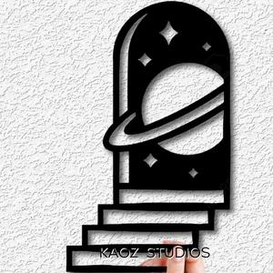 saturn wall art space decor