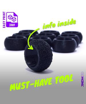 FuzzyRing (Easy Print .3mf) - Fuzzy Skin Sample *by RNDM3D*