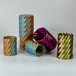 Helical Storage Container Organizer Boxes with Cap in 2 Sizes