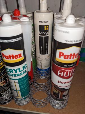 Silicone sealant caulking tube rack