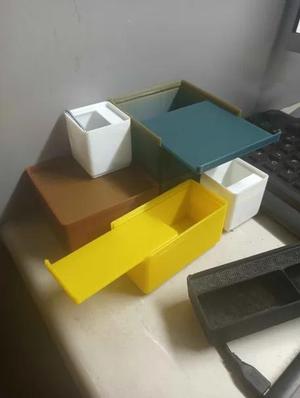 travel lidded gridfintys bins (2x2x6 and 2x1x6)