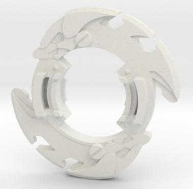 BEYBLADE WHITE GABRIEL G | COMPLETE | PLASTIC GEN SERIES
