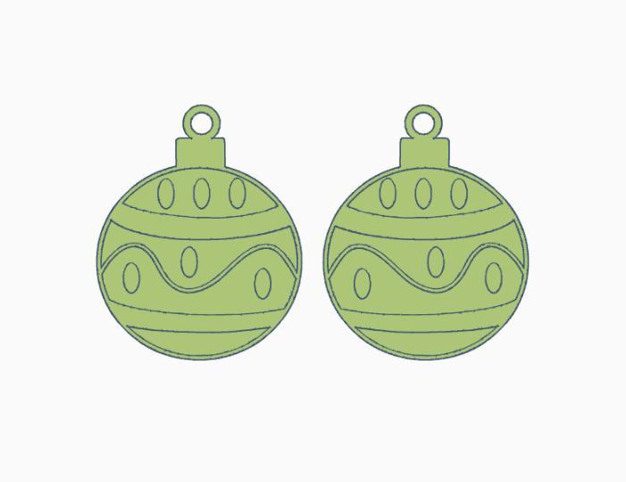 Christmas Ornament Earring 9.stl