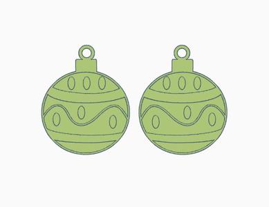 Christmas Ornament Earring 9.stl