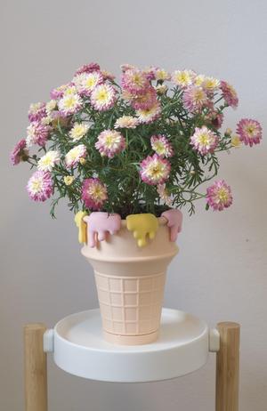 Ice cream cone planter pot