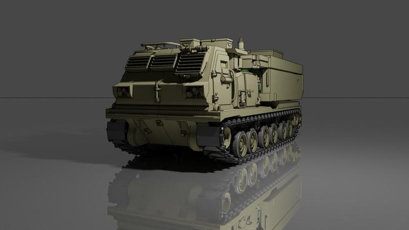 M270 MLRS 3D model - Ready to print