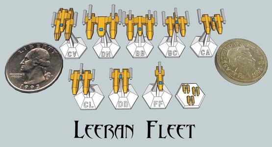 MicroFleet Leeran Fleet Starship Pack