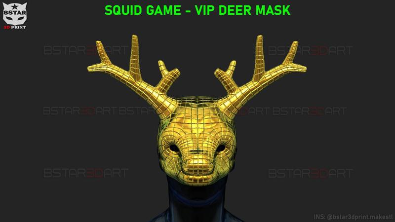 Squid Game Mask - Vip Deer Mask Cosplay