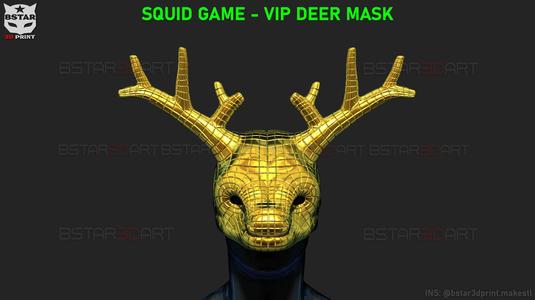 Squid Game Mask - Vip Deer Mask Cosplay