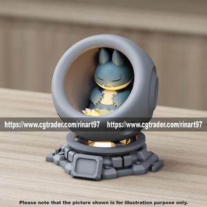 Munchlax in healing machine pods EASY PRINT NO SUPPORT