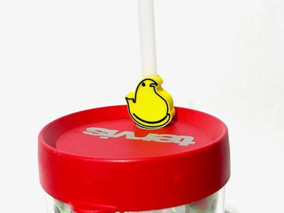 Marshmallow Peep Chick Stanley Straw Charm