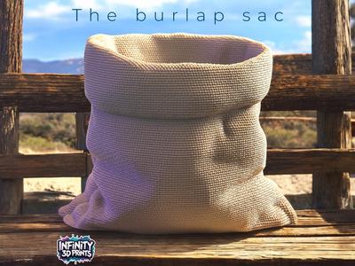 THE BURLAP SAC - FLOWER POT -PENCIL HOLDER -ECT