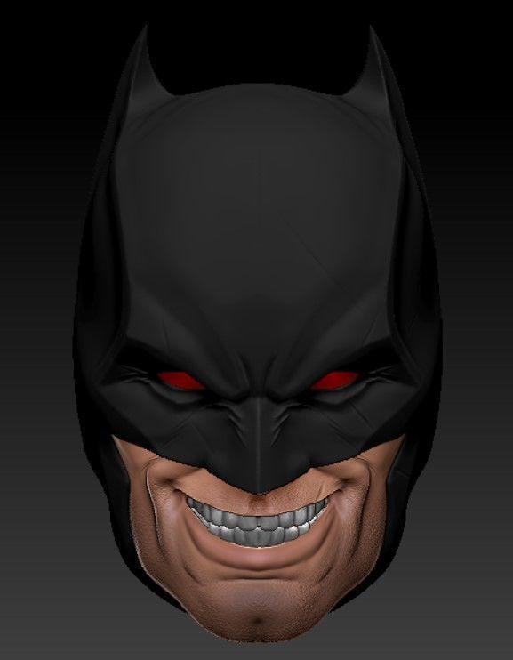Flashpoint Batman Head Sculpt - Crazy Head