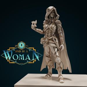 Drow Rogue - Valerrith Elgrael - 28/32mm and 75mm
