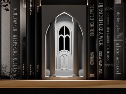 Book Nook Lamp. Dwarven Throne Room Book end Lamp