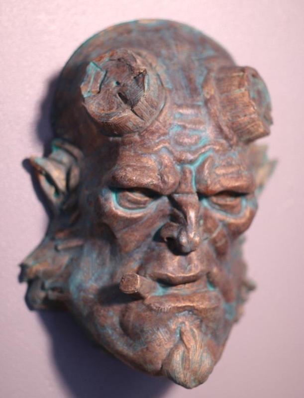 Hellboy Sculpture mask