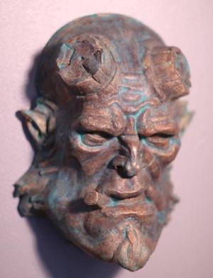 Hellboy Sculpture mask