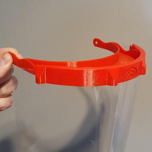 Faceshield with cover easy to mount