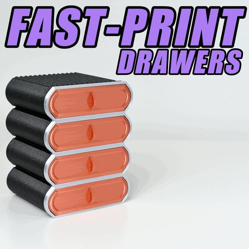 Fast-Print Stylish Desktop Drawers (Vase Mode)