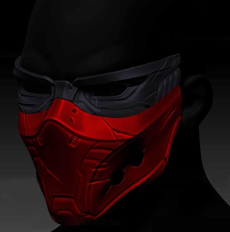 Red Hood Cosplay Mask - Halloween Costume