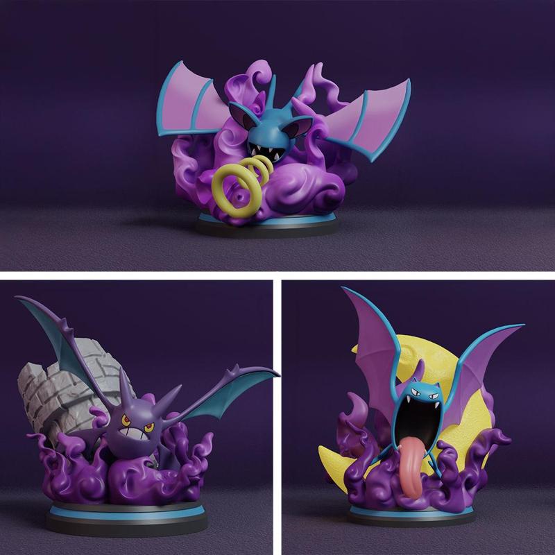 Pokemon - Zubat Golbat and Crobat Figure