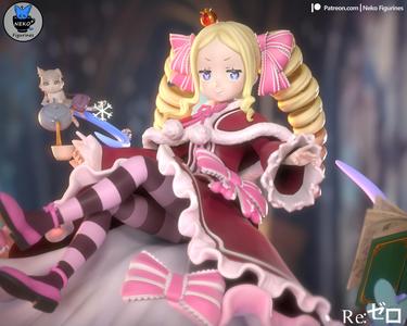 Beatrice - Rezero Anime Figure for 3D Printing