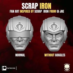 Scrap Iron fan art head for action figures
