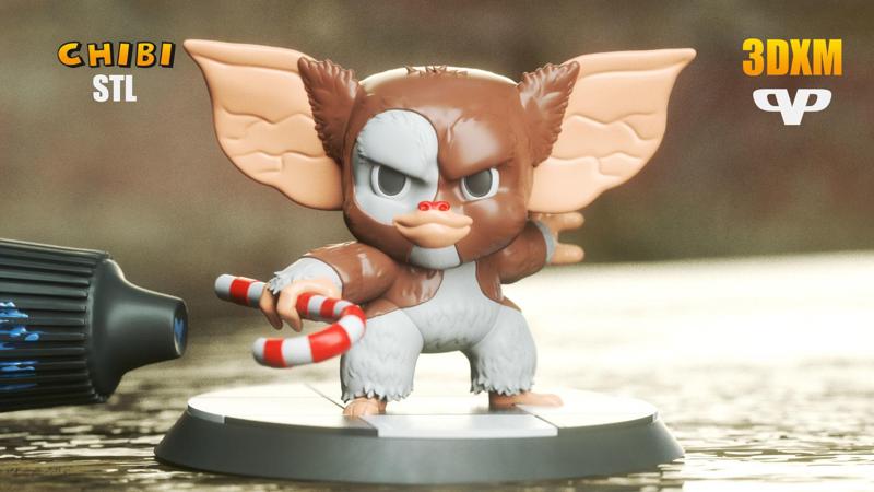 Marvel United Gizmo Gremlins Chibi for 3D Printing STL ChibiSTL