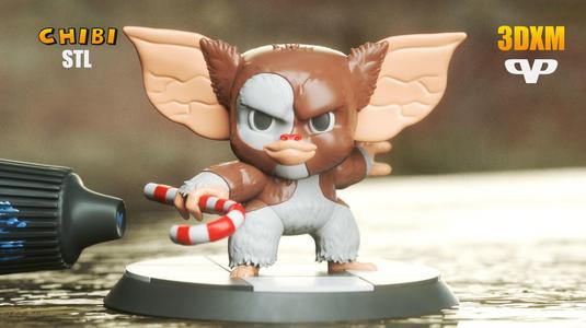 Marvel United Gizmo Gremlins Chibi for 3D Printing STL ChibiSTL
