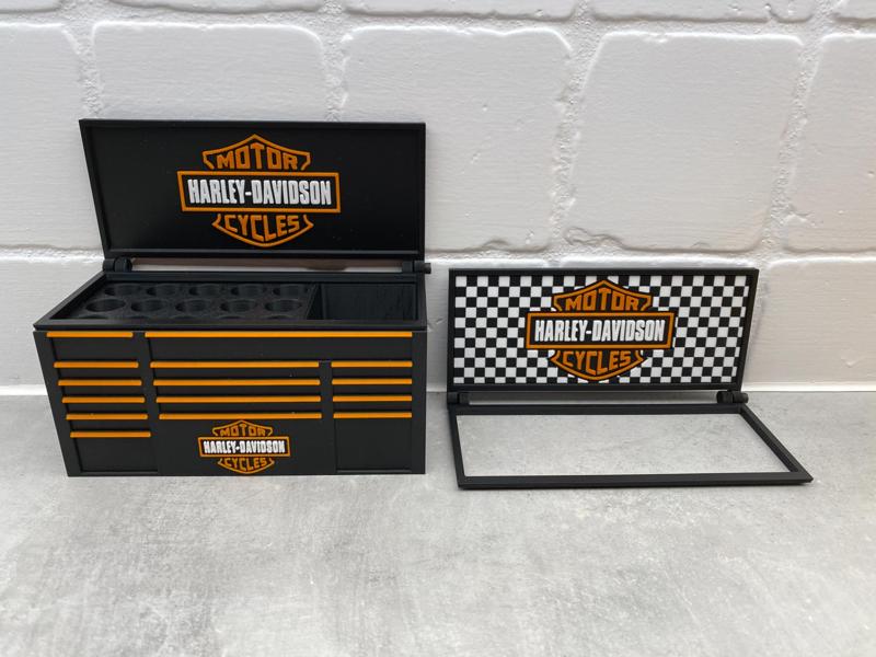 Harley Davidson Inspired fan Desk Work toolbox HD