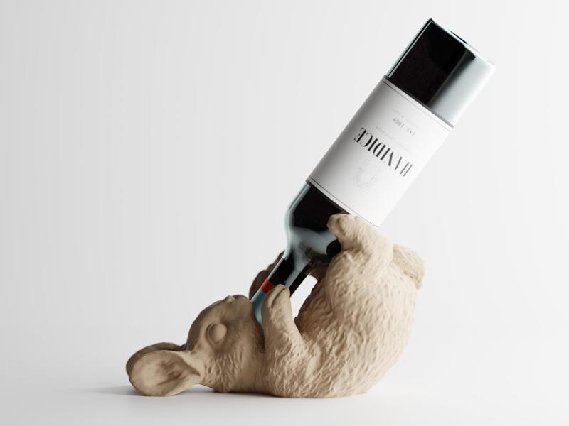 Bunny Wine Holder TipsyBun + Small A1Mini compat.