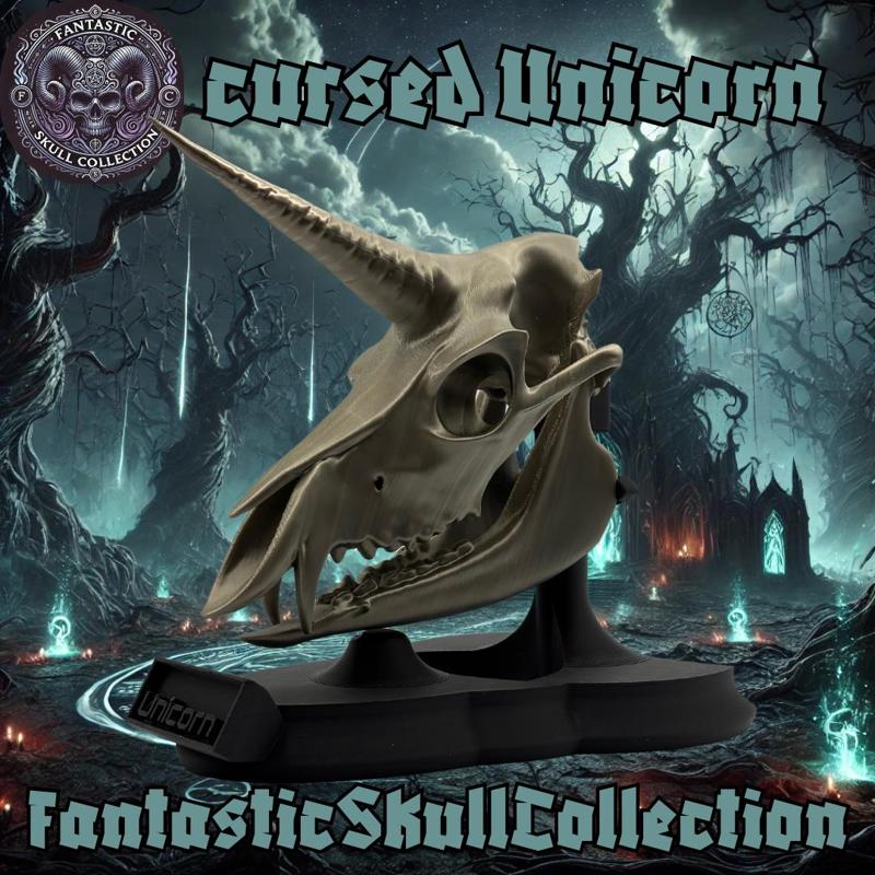Cursed Unicorn Skull / Verfluchtes Einhorn Schädel